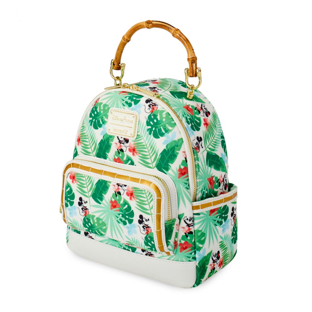 Mickey and Minnie Mouse Tropical Loungefly Mini Backpack