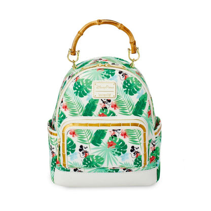 Mickey and Minnie Mouse Tropical Loungefly Mini Backpack