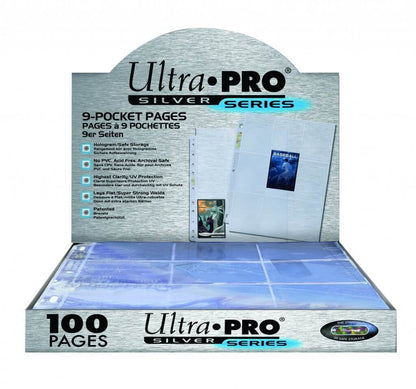 ULTRA PRO Page - 9-Pocket Silver Series