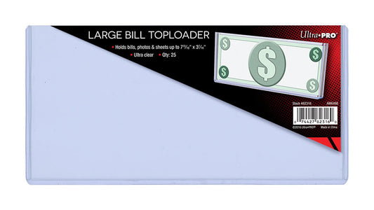 ULTRA PRO Large Bill Toploader