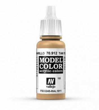 Vallejo Model Colour Tan Yellow 17 ml - Ozzie Collectables