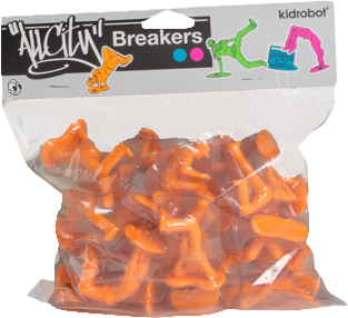 All City Breakers - Mini Vinyl Electric Orange 20-Pack - Ozzie Collectables