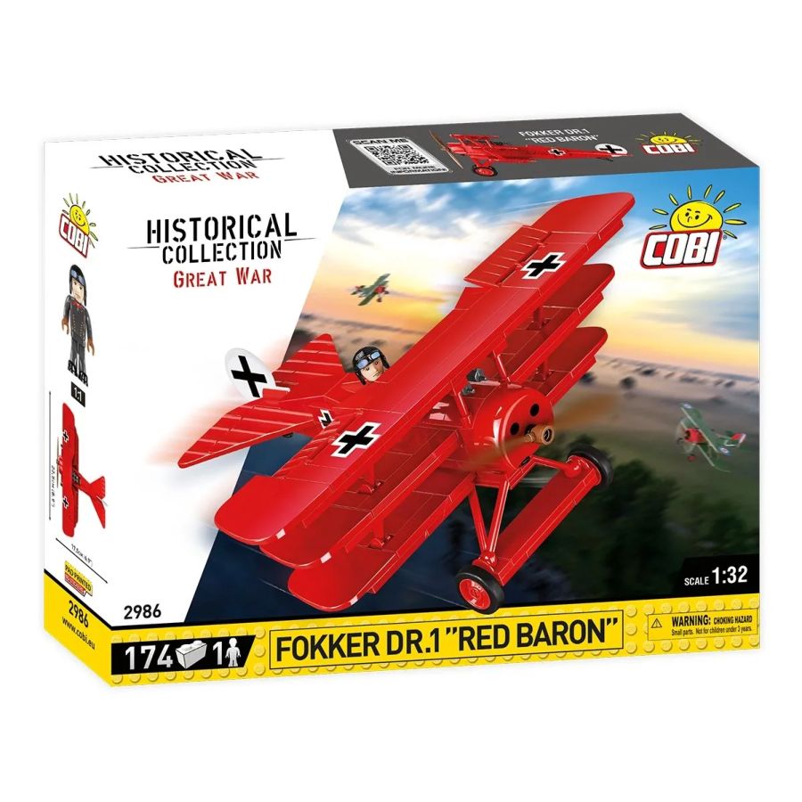 World War I - Fokker Dr1 Red Baron (174 pieces)