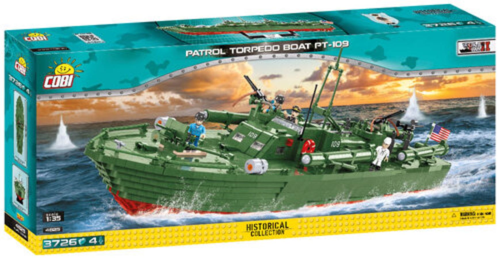 World War II - Patrol Torpedo Boat PT-1 (3640 pieces)