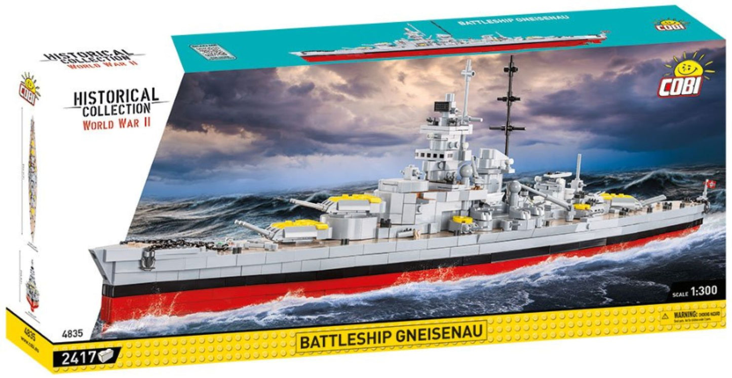 WW2 - Battleship Gneisenau 2417 pcs