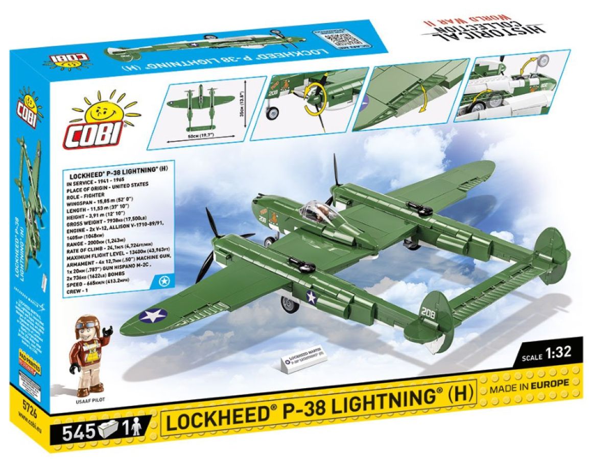 WW2 - Lockheed P-38 Lightning H 545 pcs