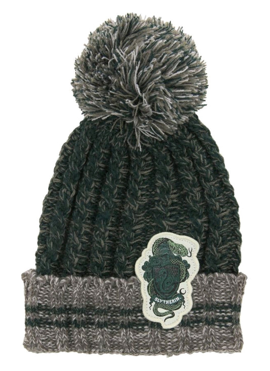 Harry Potter - Slytherin Heathered Pom Beanie - Ozzie Collectables