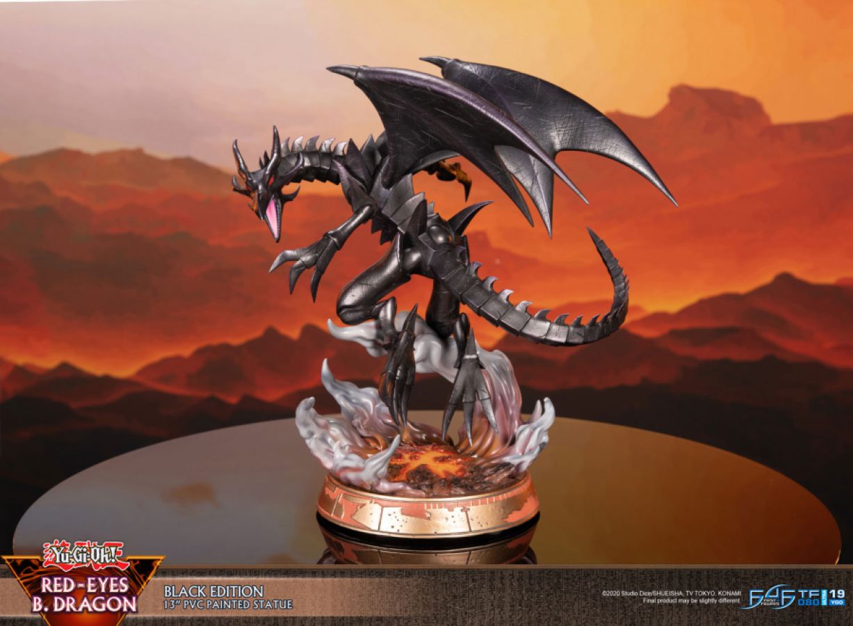 Yu-Gi-Oh! - Red Eyes Black Dragon (Black Edition) PVC Statue