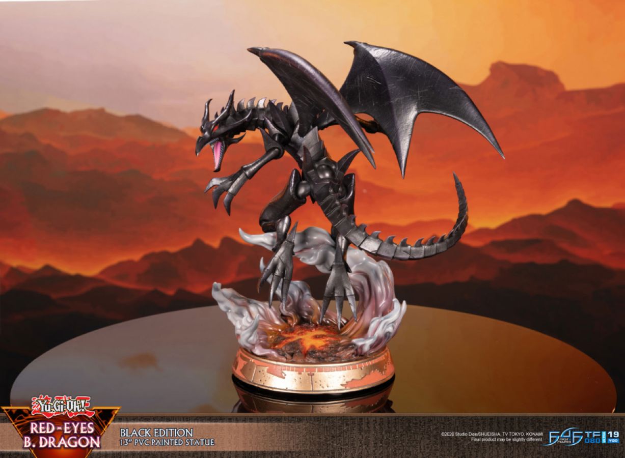 Yu-Gi-Oh! - Red Eyes Black Dragon (Black Edition) PVC Statue