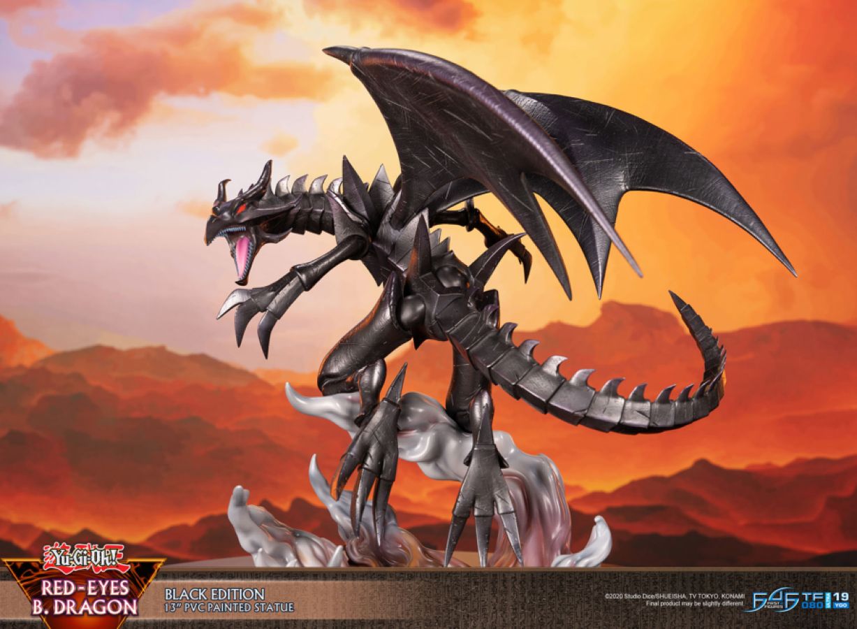 Yu-Gi-Oh! - Red Eyes Black Dragon (Black Edition) PVC Statue