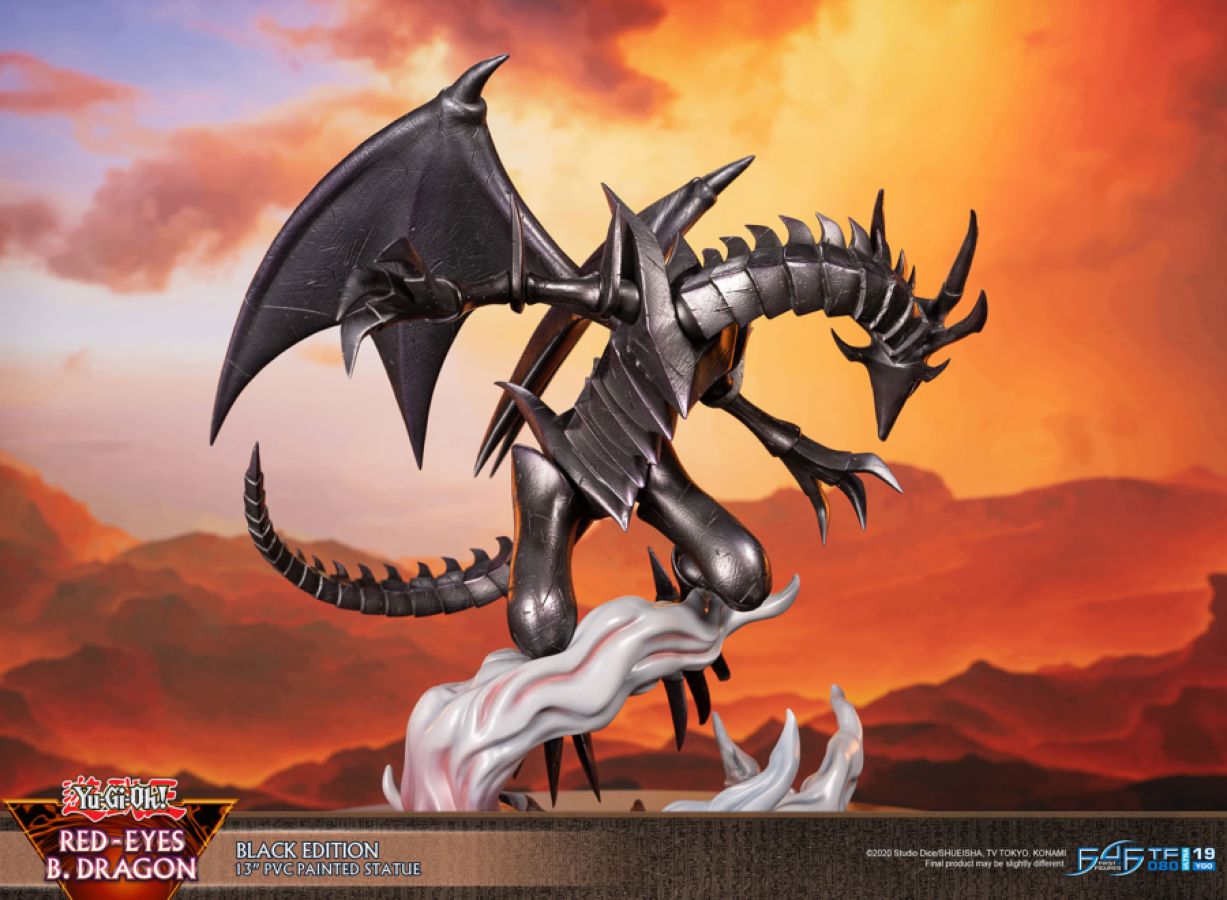 Yu-Gi-Oh! - Red Eyes Black Dragon (Black Edition) PVC Statue