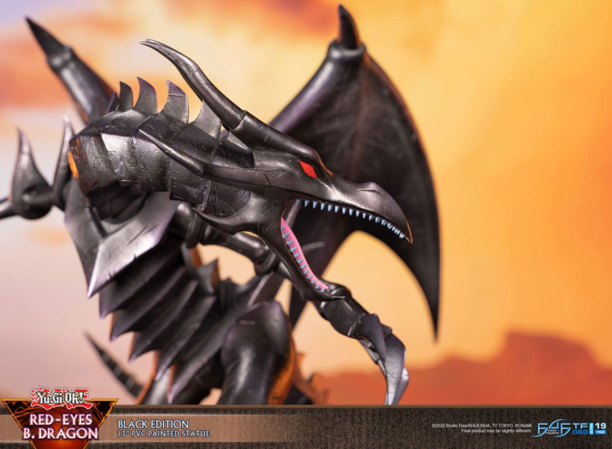 Yu-Gi-Oh! - Red Eyes Black Dragon (Black Edition) PVC Statue