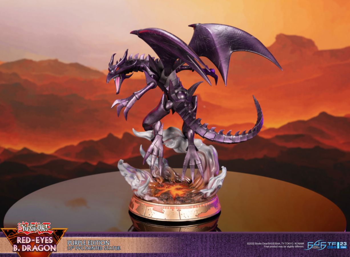 Yu-Gi-Oh! - Red Eyes Black Dragon (Purple Edition) PVC Statue