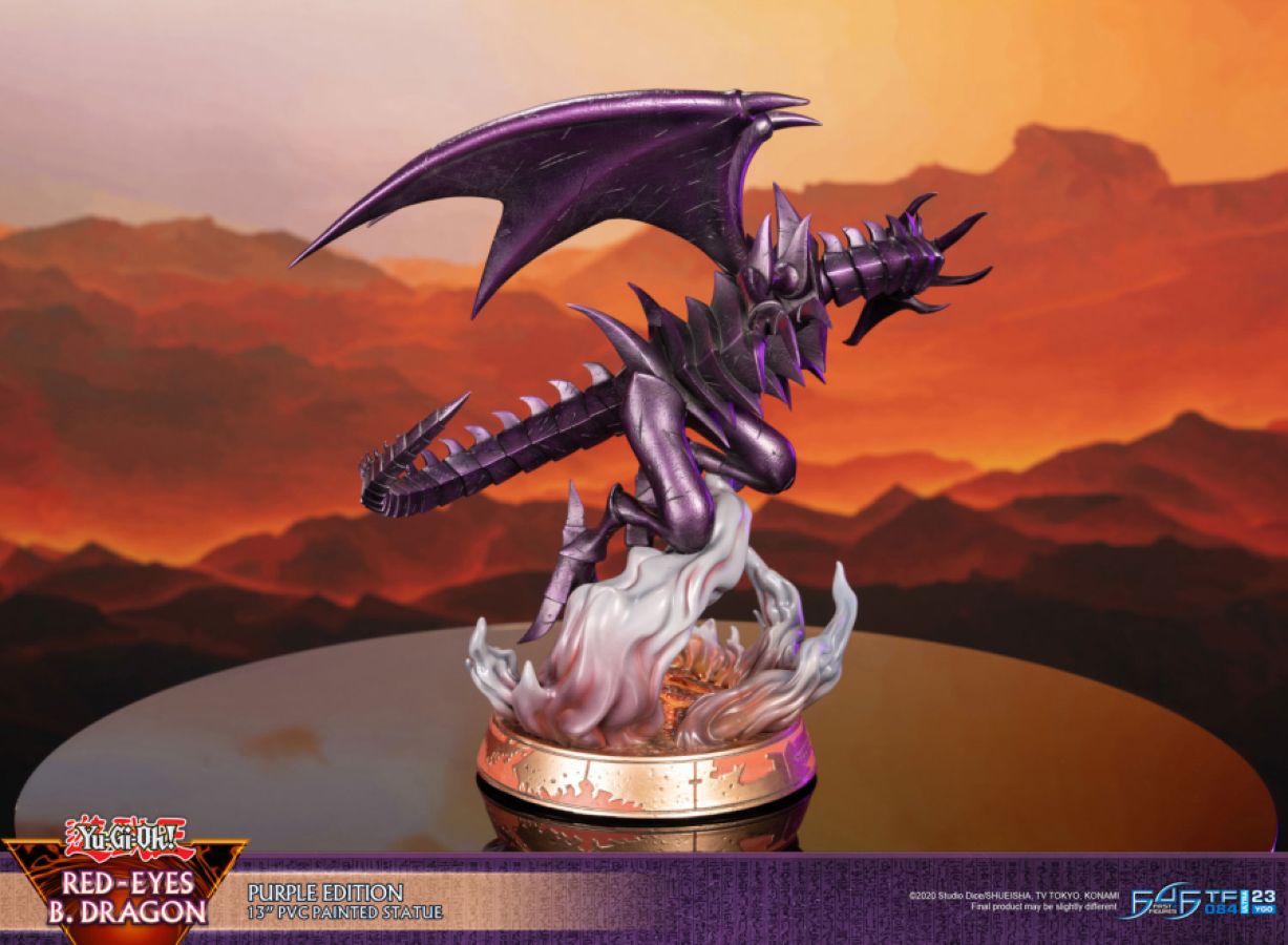 Yu-Gi-Oh! - Red Eyes Black Dragon (Purple Edition) PVC Statue