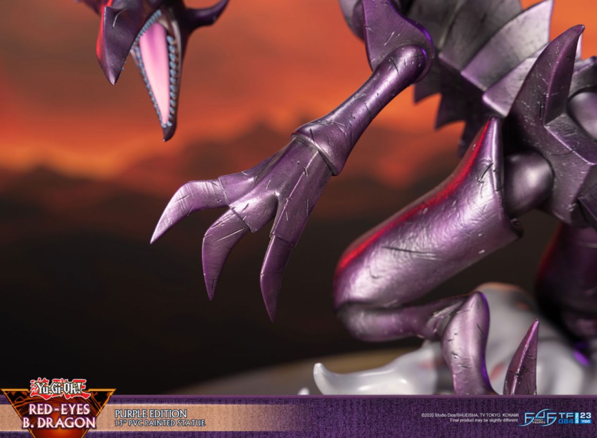 Yu-Gi-Oh! - Red Eyes Black Dragon (Purple Edition) PVC Statue