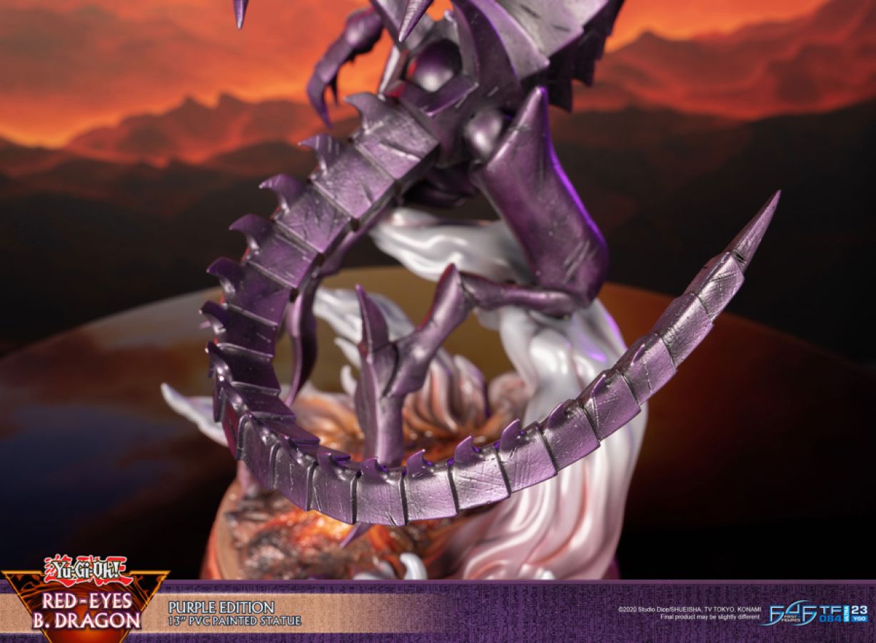 Yu-Gi-Oh! - Red Eyes Black Dragon (Purple Edition) PVC Statue