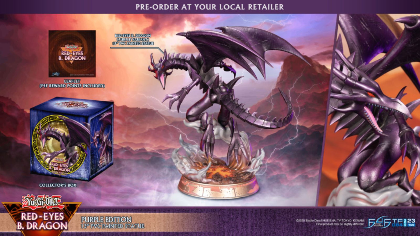 Yu-Gi-Oh! - Red Eyes Black Dragon (Purple Edition) PVC Statue