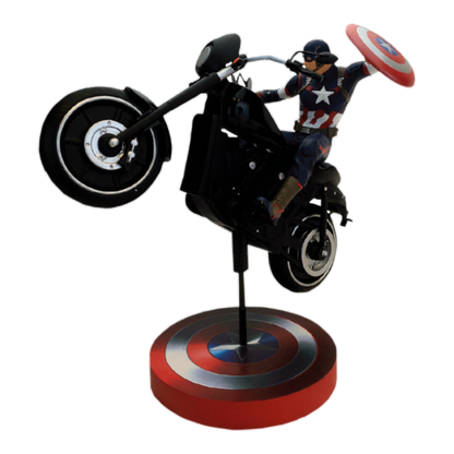 Avengers 2: Age of Ultron - Captain America Rides Premium Motion Statue