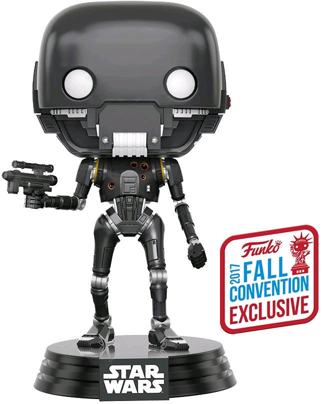 Star Wars: Rogue One - K-2SO with Blaster Battle Damaged NYCC 2017 US Exclusive Pop! Vinyl - Ozzie Collectables