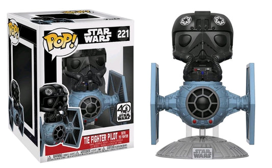 Star Wars - TIE Fighter Pilot with TIE Fighter Pop! Deluxe - Ozzie Collectables