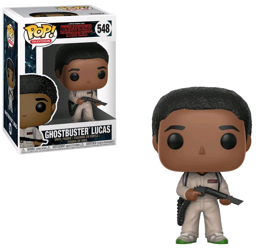 Stranger Things - Lucas Ghostbuster Pop! Vinyl - Ozzie Collectables