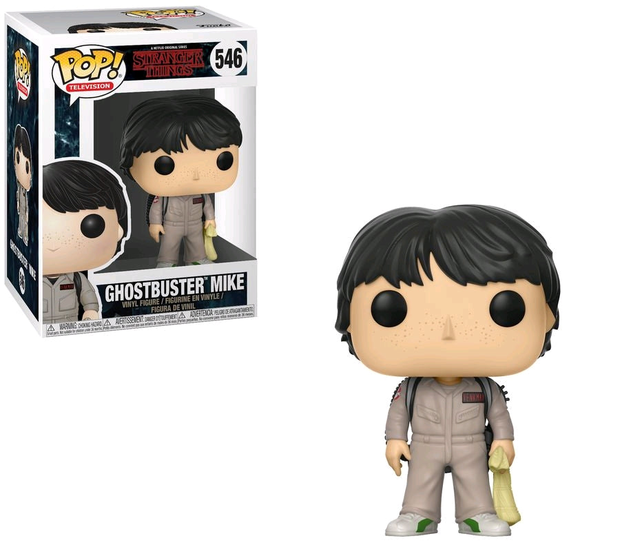 Mike Ghostbuster - Stranger Things Pop! Vinyl #546 - Ozzie Collectables