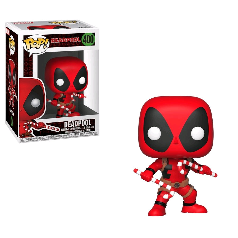 Deadpool - Deadpool with Candy Canes Pop! Vinyl - Ozzie Collectables