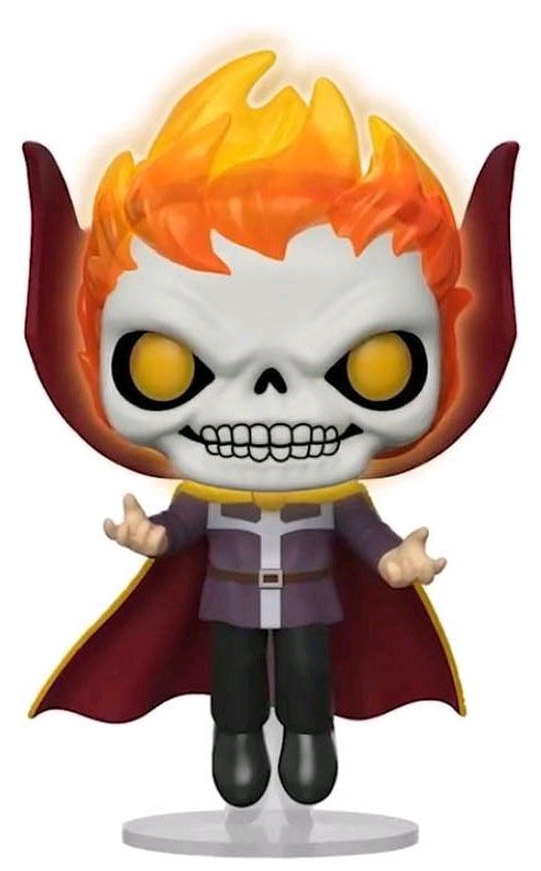 Marvel - Doctor Strange as Ghost Rider Glow LACC US Exclusive Pop! Vinyl - Ozzie Collectables