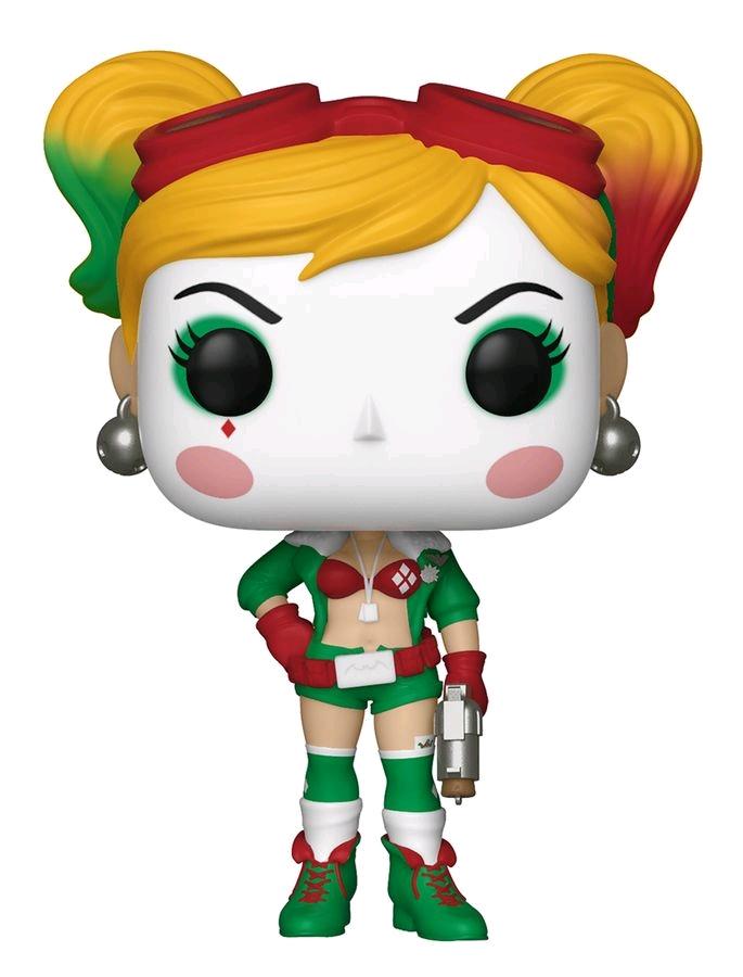 DC Bombshells - Harley Quinn (Holiday) US Exclusive Pop! Vinyl - Ozzie Collectables