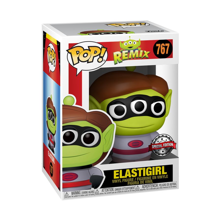 Pixar - Alien Remix Elastigirl Silver Suit US Exclusive Pop! Vinyl 