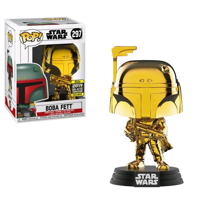 Star Wars - Boba Fett Gold Chrome SW19 US Exclusive Pop! Vinyl - Ozzie Collectables