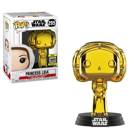 Star Wars - Princess Leia Gold Chrome SW19 US Exclusive Pop! Vinyl - Ozzie Collectables