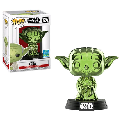 Star Wars - Yoda Green Chrome SDCC 2019 Exclusive Pop! Vinyl - Ozzie Collectables