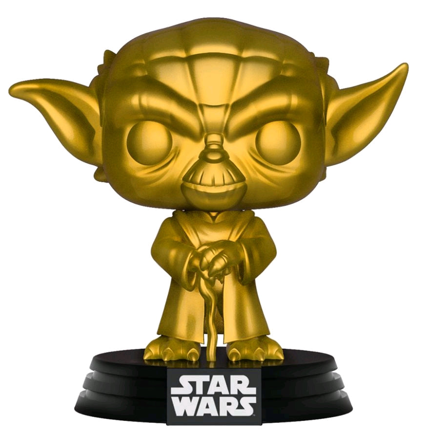 Star Wars - Yoda Gold Metallic US Exclusive Pop! Vinyl - Ozzie Collectables