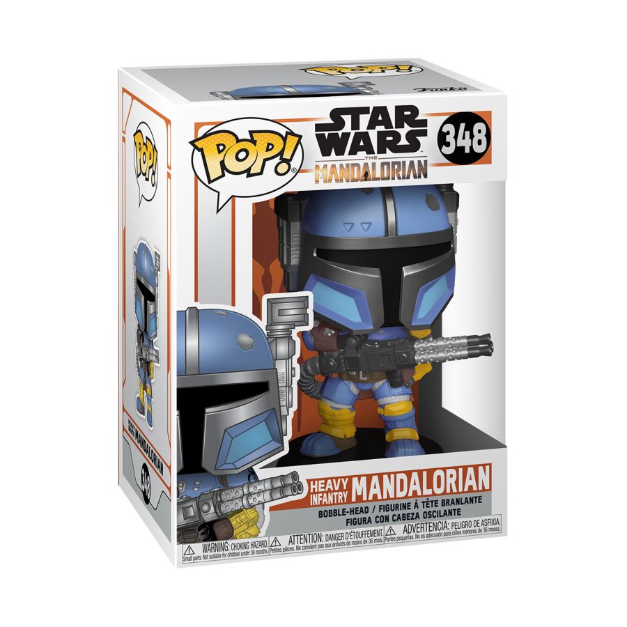 Star Wars: The Mandalorian - Heavy Infantry Metallic US Exclusive Pop! Vinyl - Ozzie Collectables