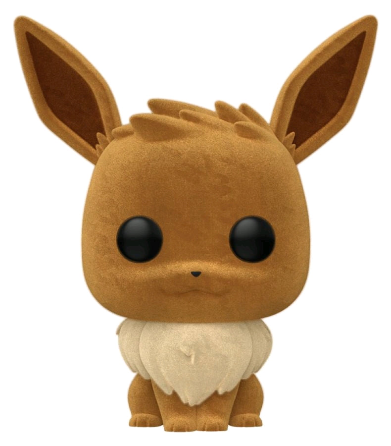 Pokemon - Eevee (Flocked) Wondercon 2020 Exclusive Pop! Vinyl - Ozzie Collectables