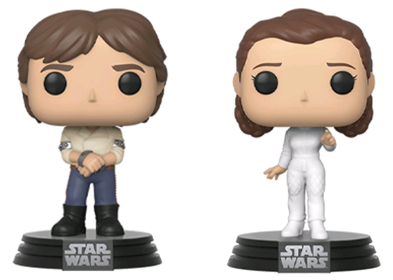 Star Wars - Han & Leia Pop! Vinyl 2pk - Ozzie Collectables