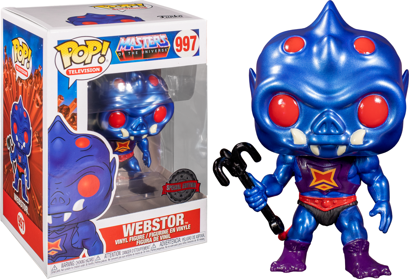 Masters of the Universe - Webstor Metallic US Exclusive Pop! Vinyl - Ozzie Collectables