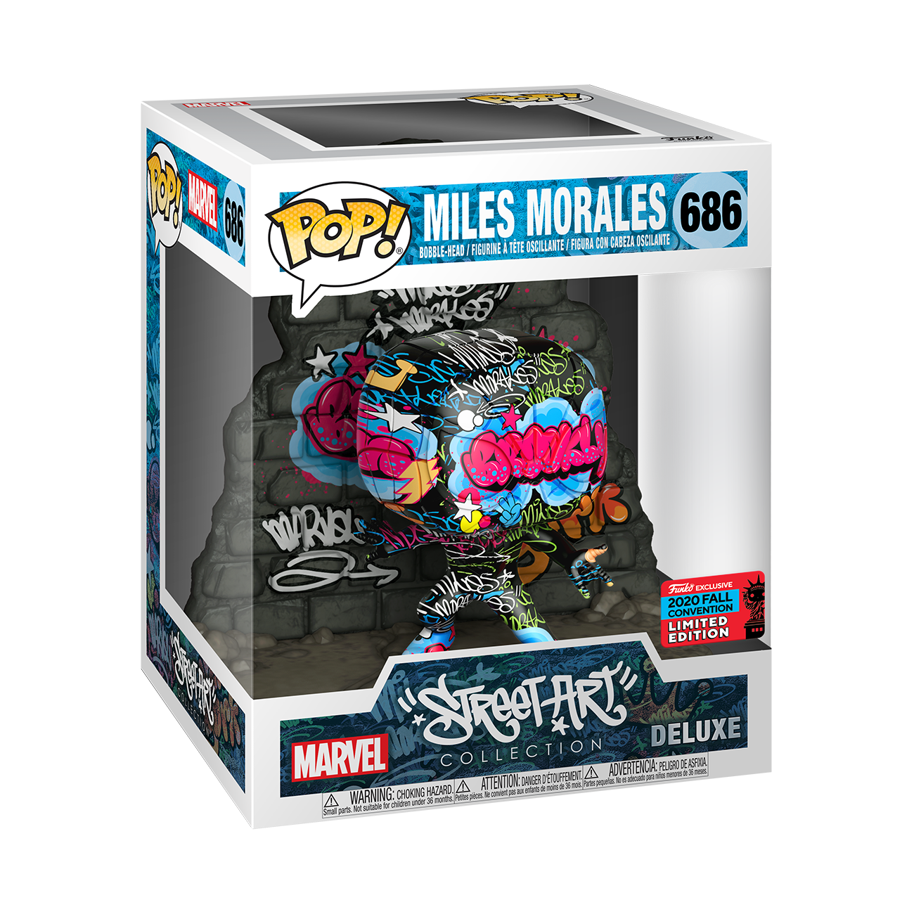 Marvel Street Art Collection - Miles Morales NYCC 2020 US Exclusive Pop! Deluxe