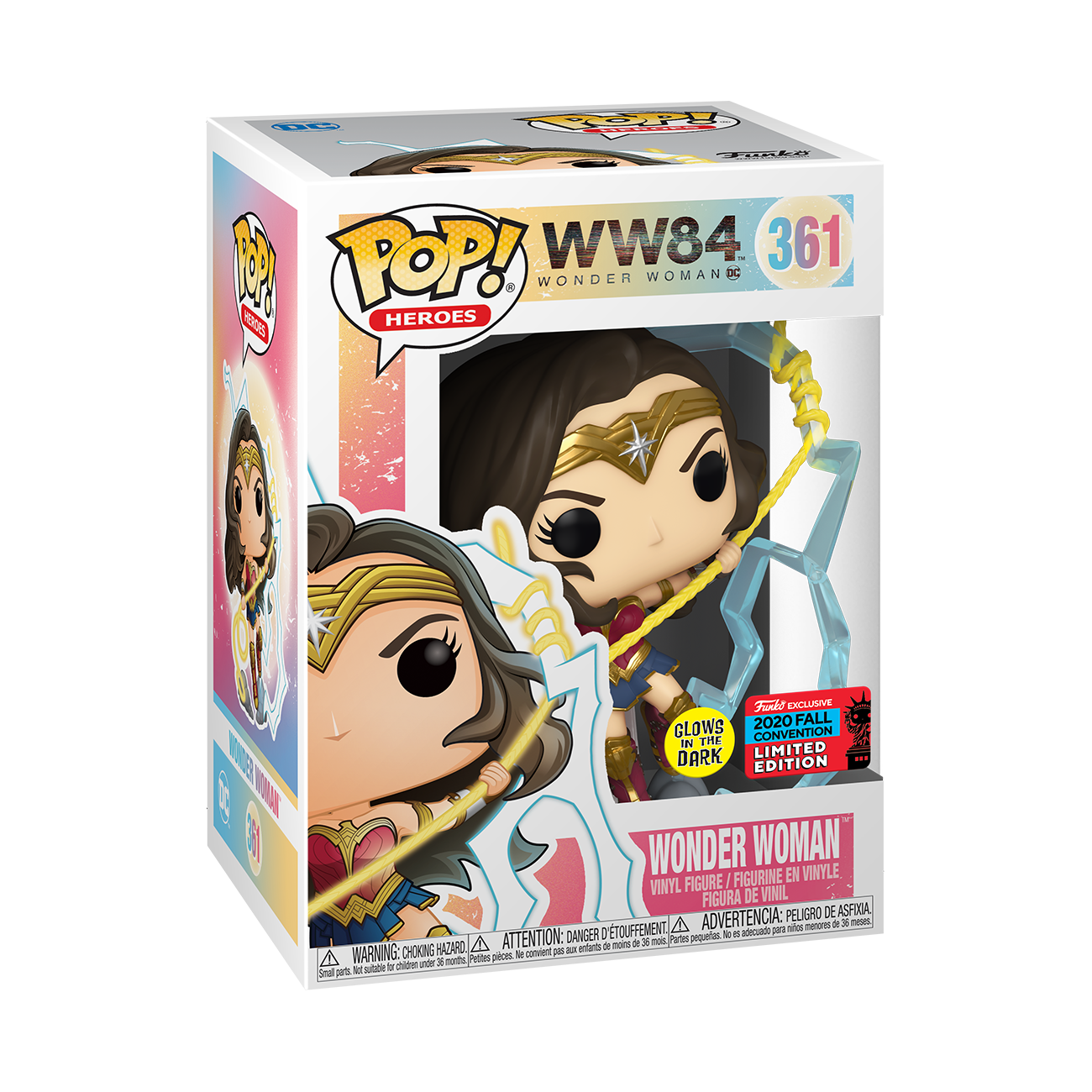 DC WW84 - Wonder Woman Glows in the Dark 2020 New York Comic Con Exclusive Pop! Vinyl #361