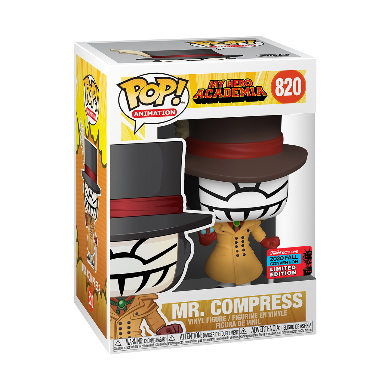 My Hero Academia - Mr. Compress 2020 New York Comic Con Exclusive Pop! Vinyl #820