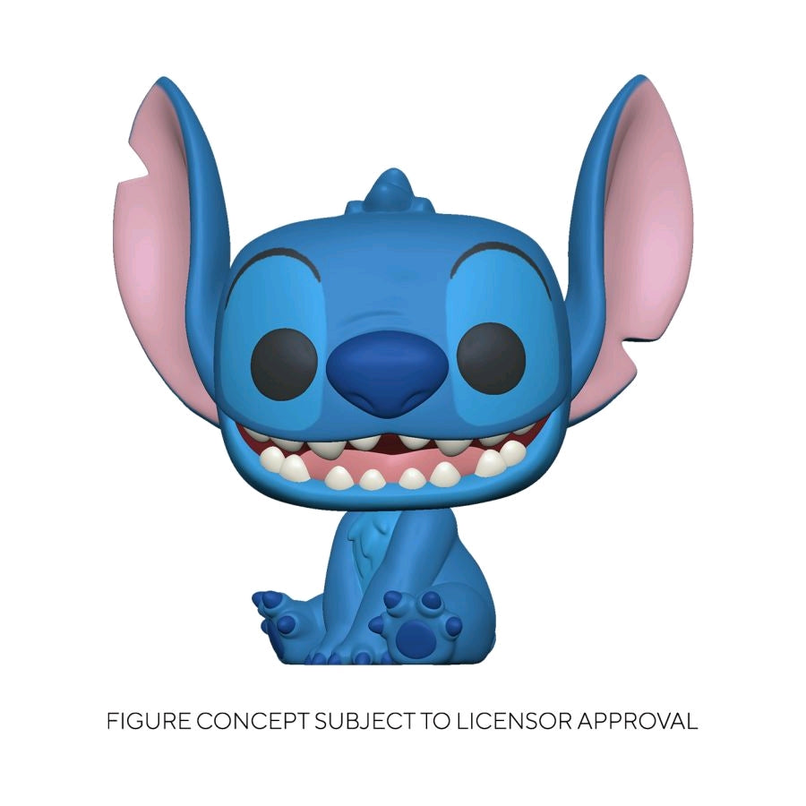 Lilo and Stitch - Stitch Seated Flocked US Exclusive Pop! Vinyl 