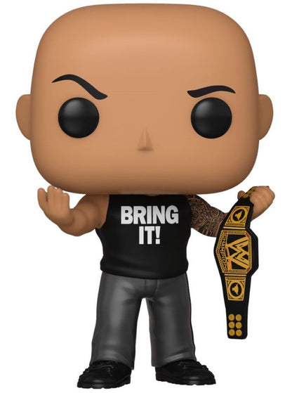 WWE - The Rock w/Championship Belt Metallic US Exclusive Pop! Vinyl