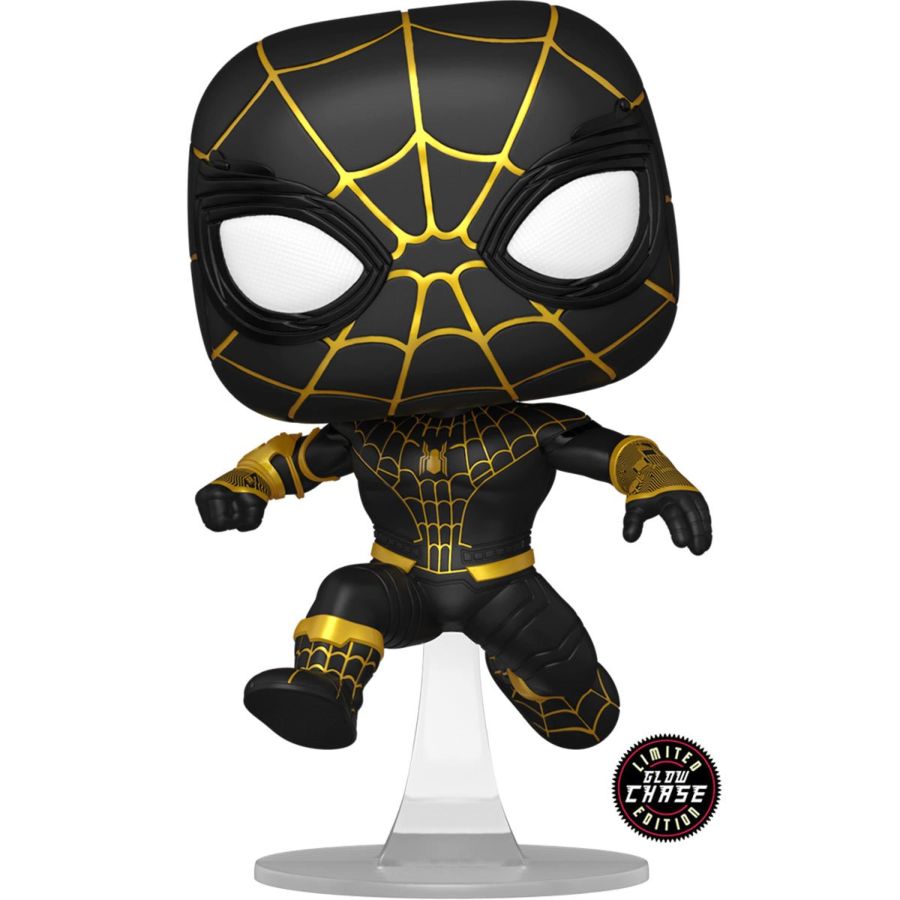 Funko Pop (Metallic) and (Unmasked) Spider-Man bundle with protectors newest