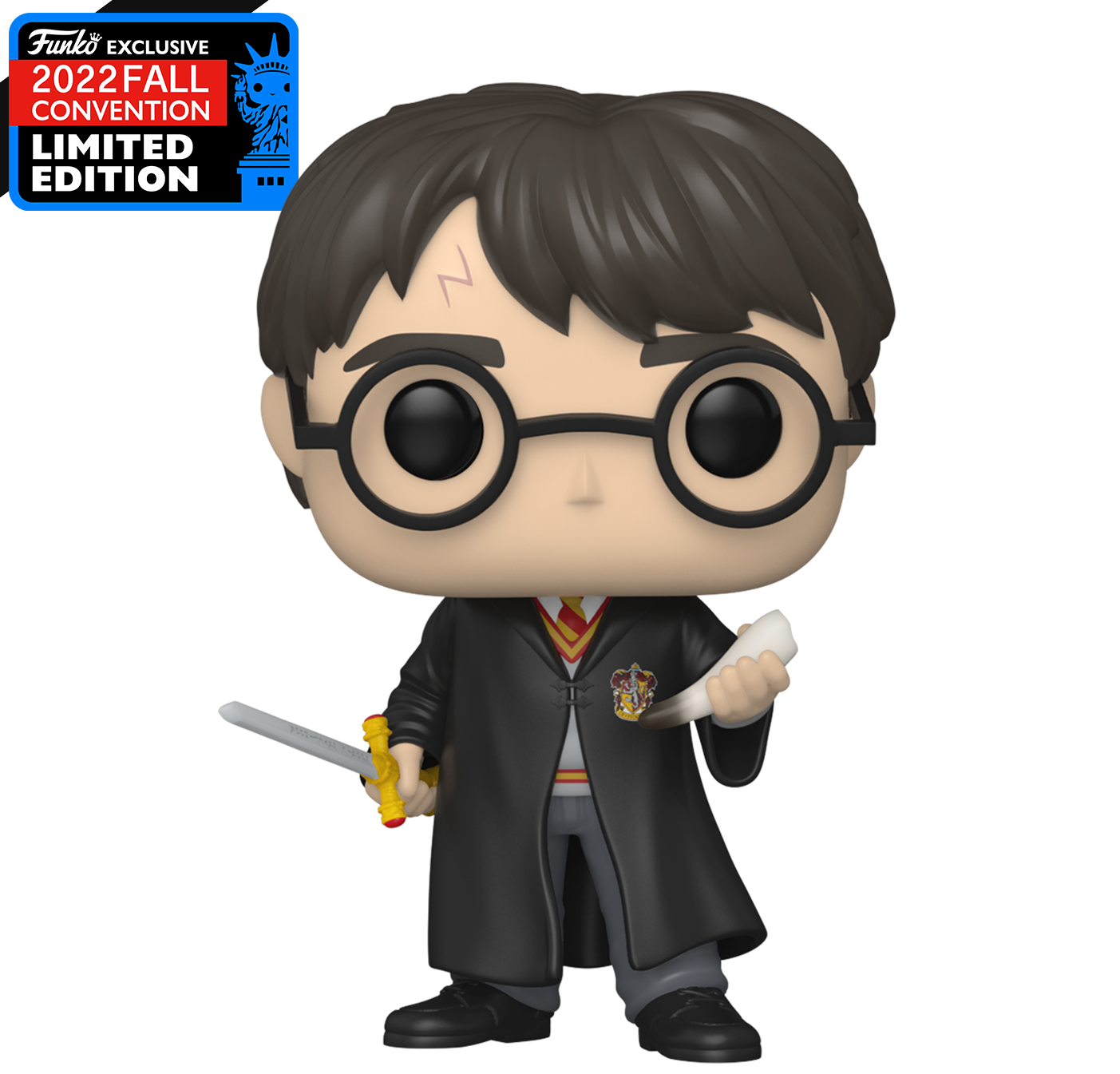 Harry Potter - Harry Potter with Gryffindor Sword and Basilisk Fang NYCC 2022 Fall Convention Exclusive Pop! Vinyl