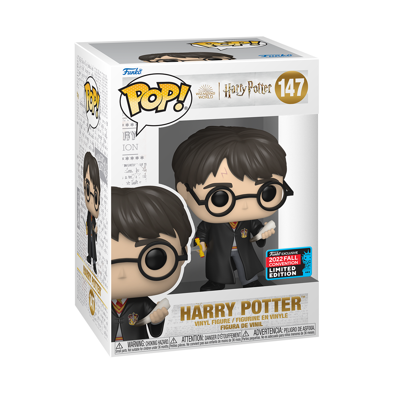 Harry Potter - Harry Potter with Gryffindor Sword and Basilisk Fang NYCC 2022 Fall Convention Exclusive Pop! Vinyl