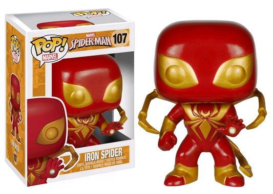 Spider-Man - Iron Spider US Exclusive Pop! Vinyl #107 - Ozzie Collectables