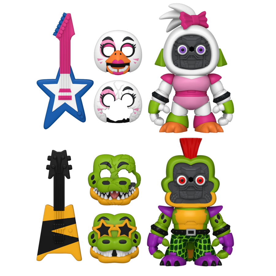 Five Nights at Freddy's: Security Breach - Glamrock Chica & Montgomery Gator Snap Figure 2-Pack