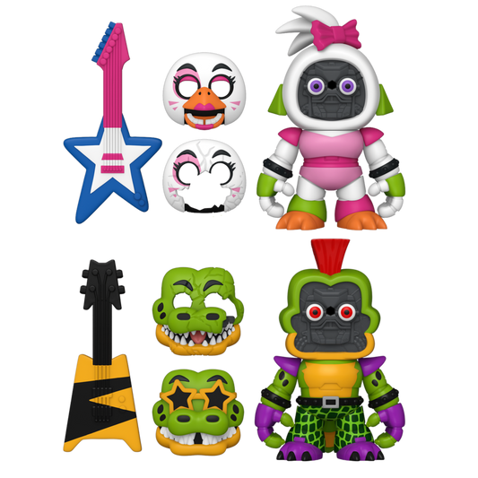 Five Nights at Freddy's: Security Breach - Glamrock Chica & Montgomery Gator Snap Figure 2-Pack