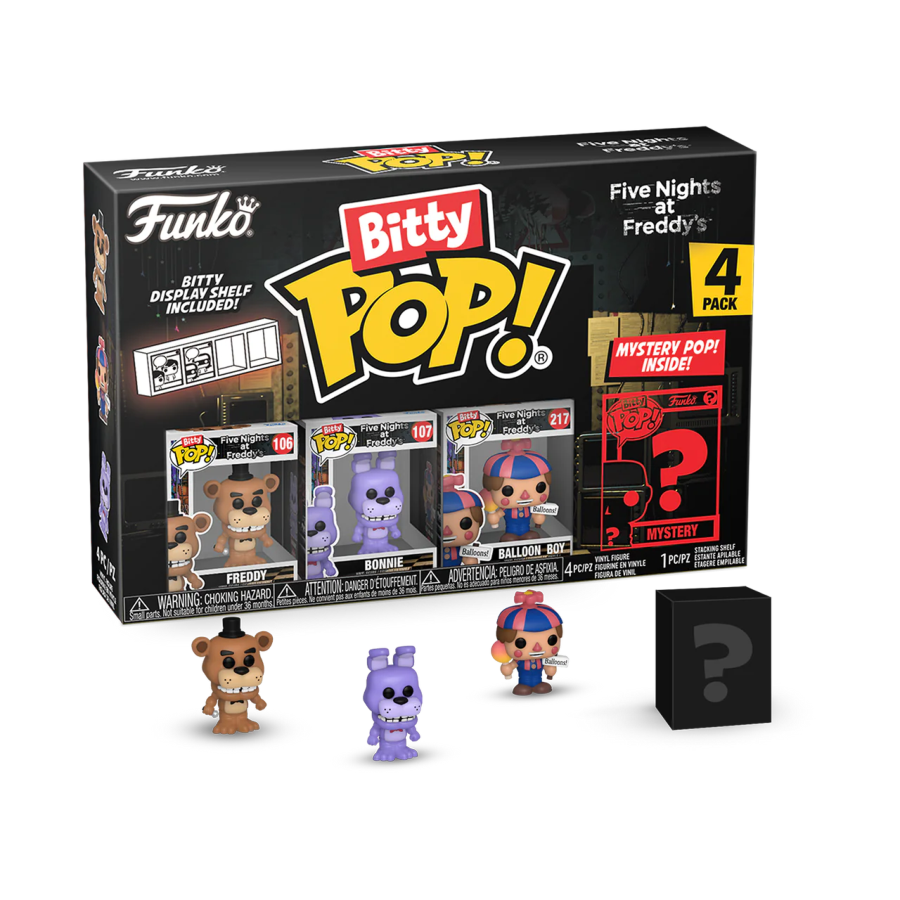 Five Nights at Freddy's - Freddy Bitty Pop! 4-Pack